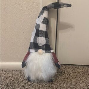 Plaid Holiday Gnome with Red Accents